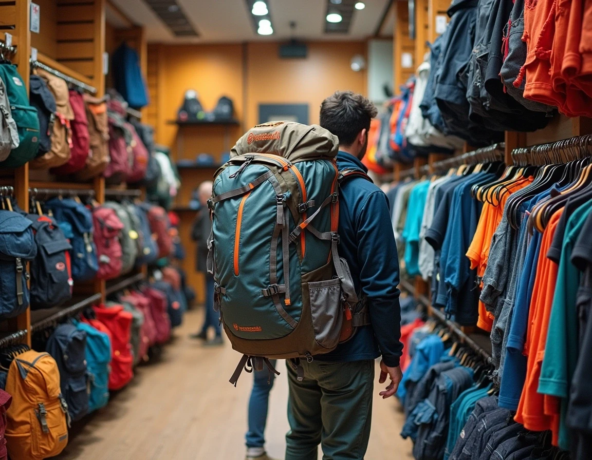 Dynamic climbing rope coiled on rock